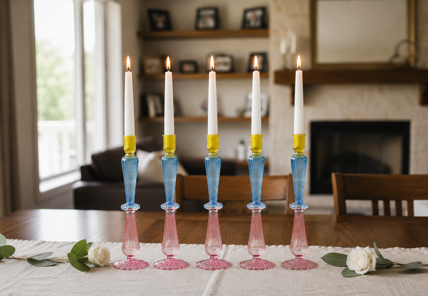 Kaleido recycled Glass Candle Holder