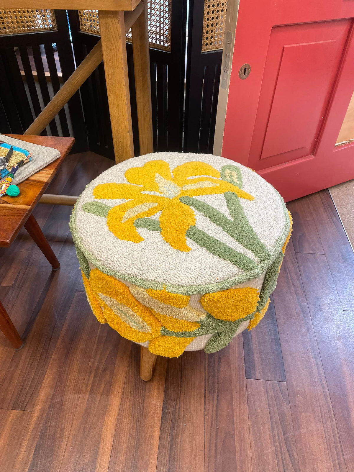 Embroidered Stool