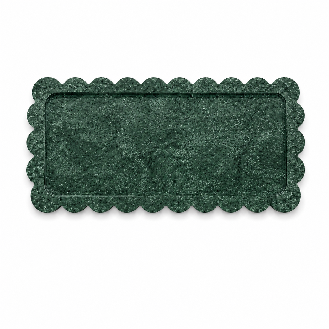 Scalloped Marble Serving Platter