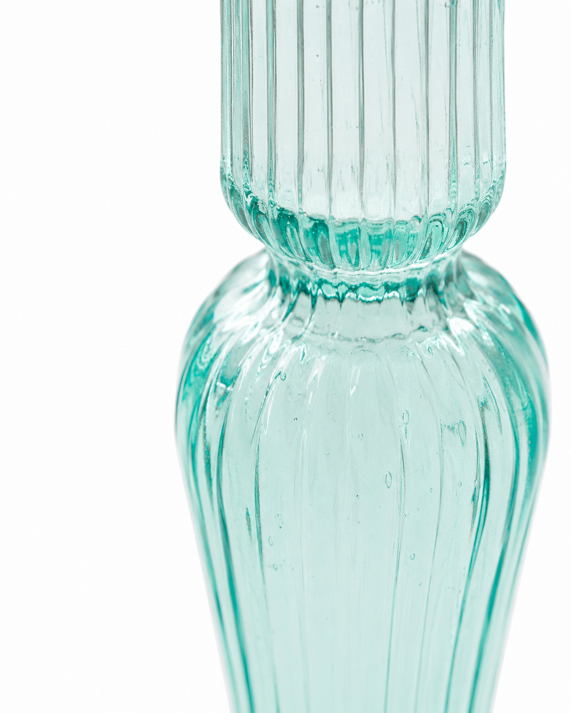 Aurora Twist Handblown Glass Candle Holder (Small)