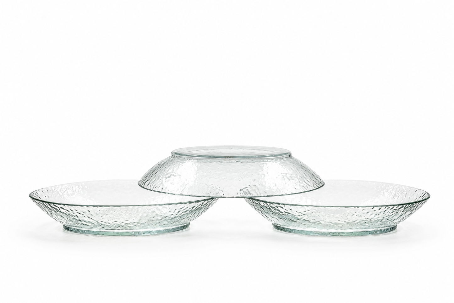 Hammered Glass Serving Tray