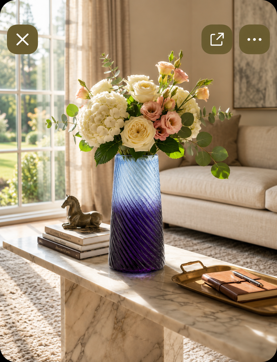 Ombre Glass Vase