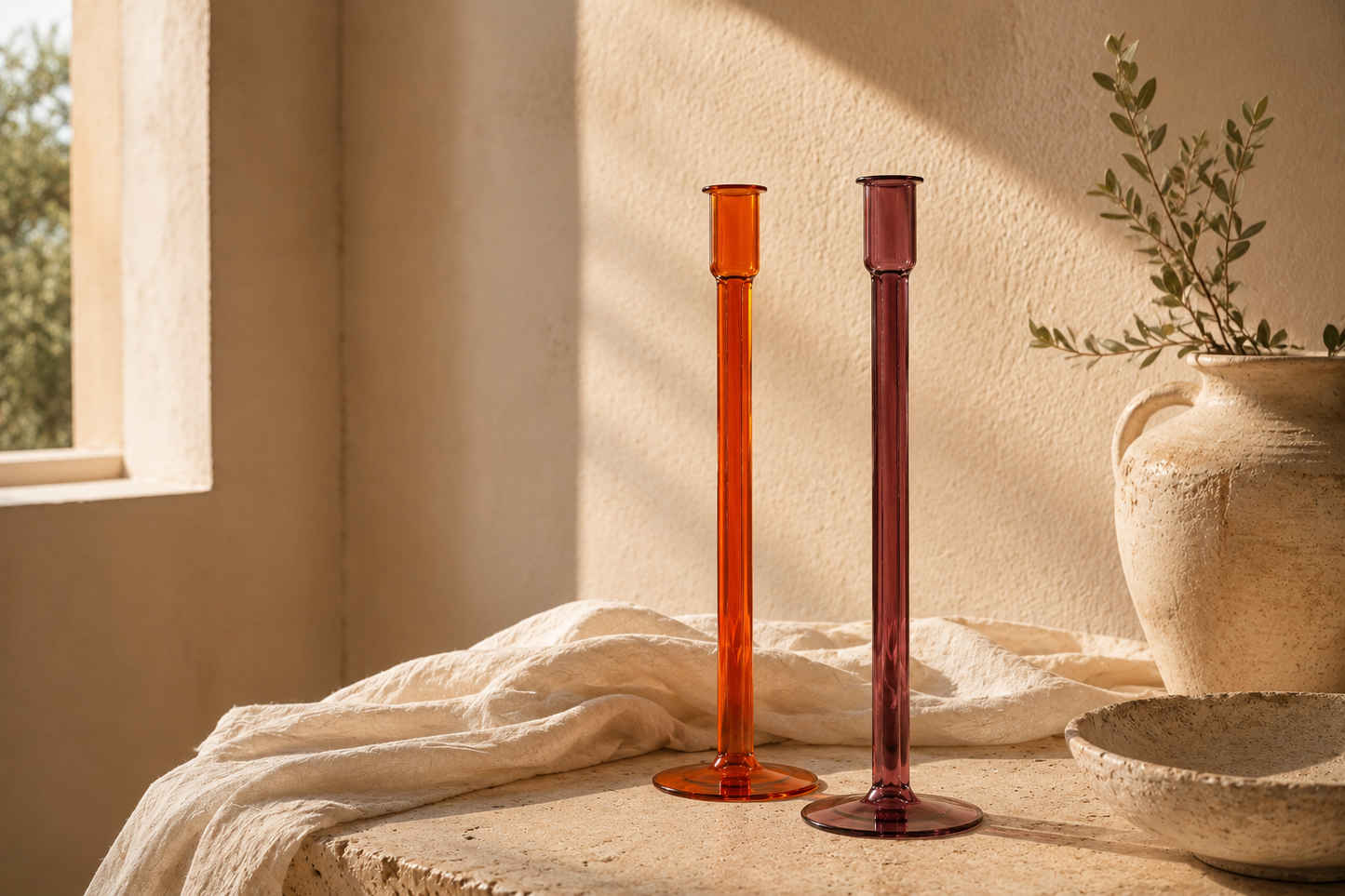 Luma Glass Candle Holder