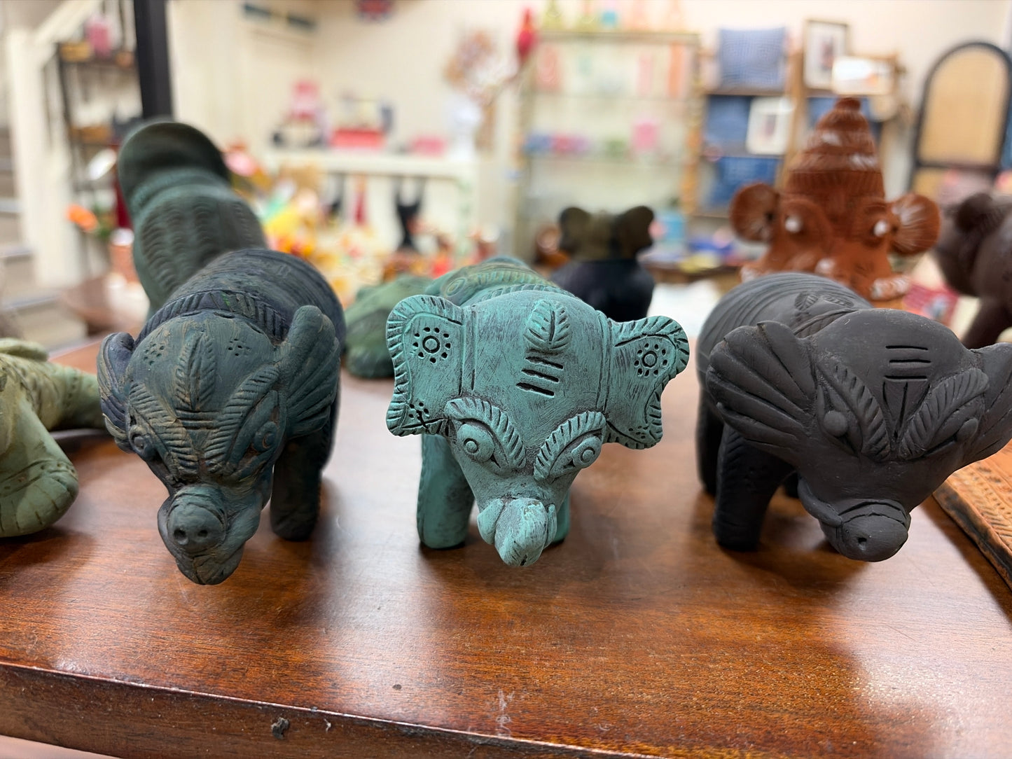 Black pottery Elephant