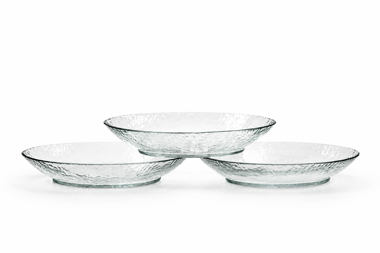 Hammered Glass Serving Tray