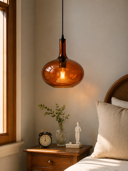 Hand Blown Glass Lamp