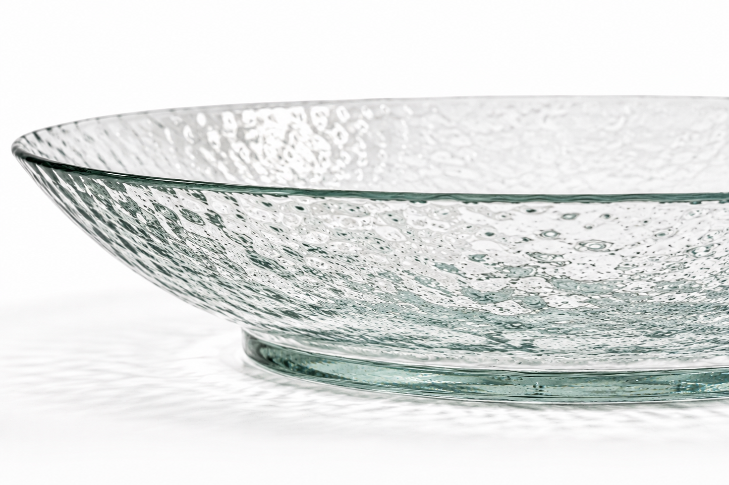 Hammered Glass Serving Tray