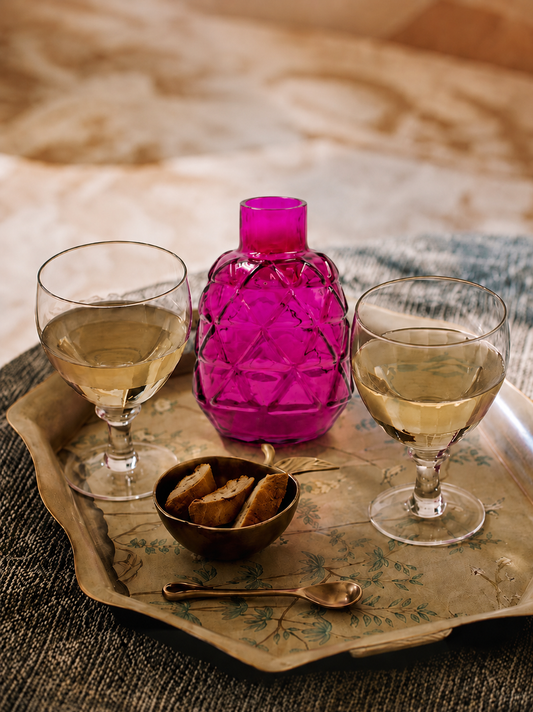 Berry Facet Glass Vase (S)