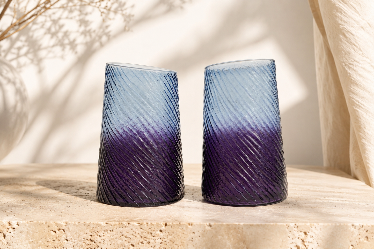 Ombre Glass Vase