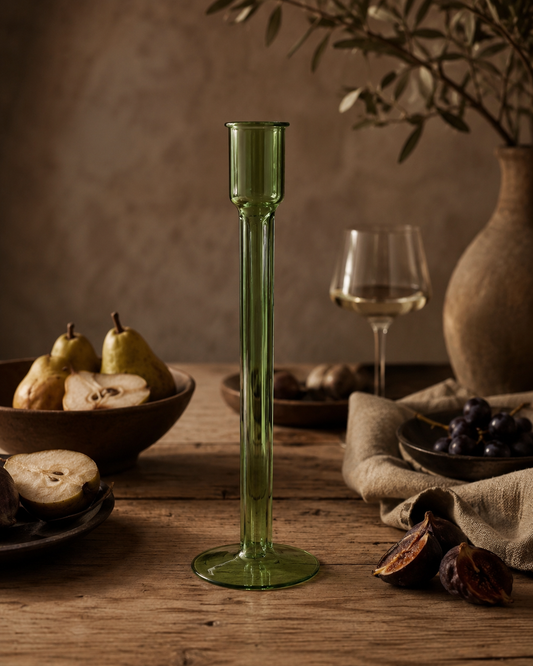 Elio Recycled Glass Candle Holder