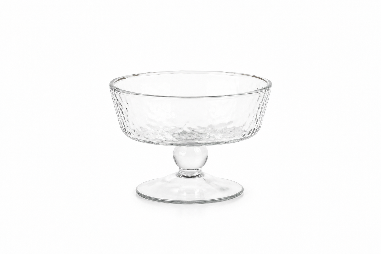 Hammered recycled Glass desert coupe