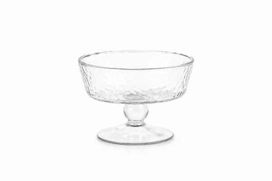 Hammered recycled Glass desert coupe