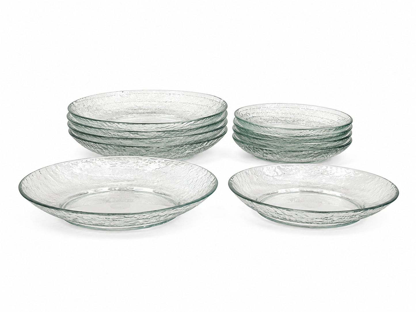 Hammered Glass Serving Tray