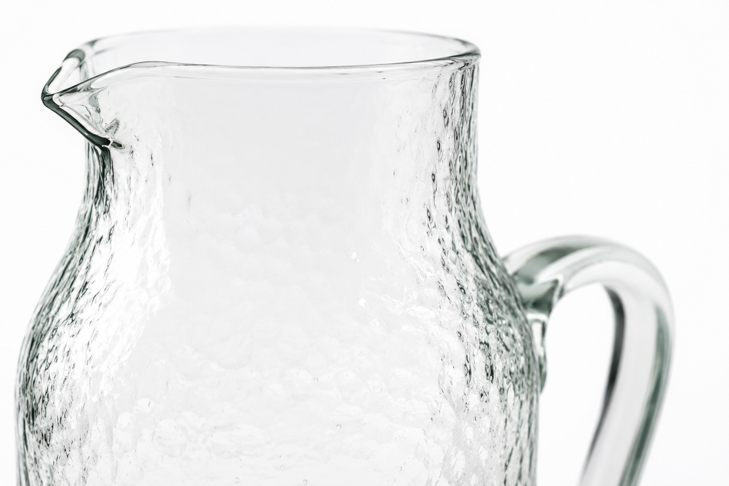 Hammered Recycled Glass Jug