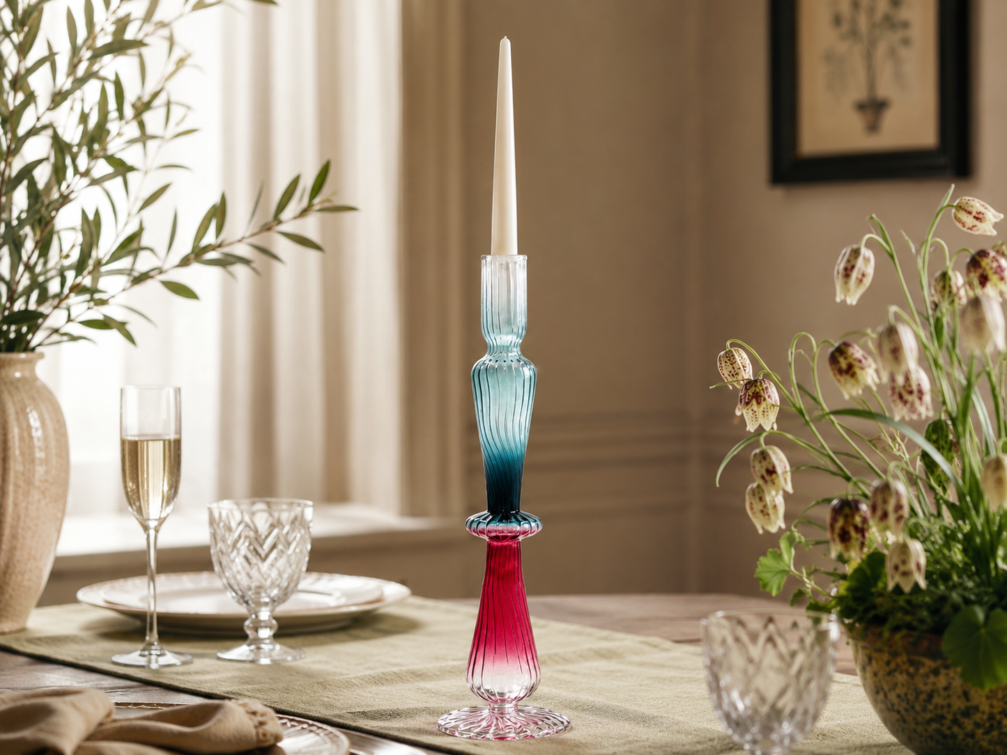 Kaleido recycled Glass Candle Holder