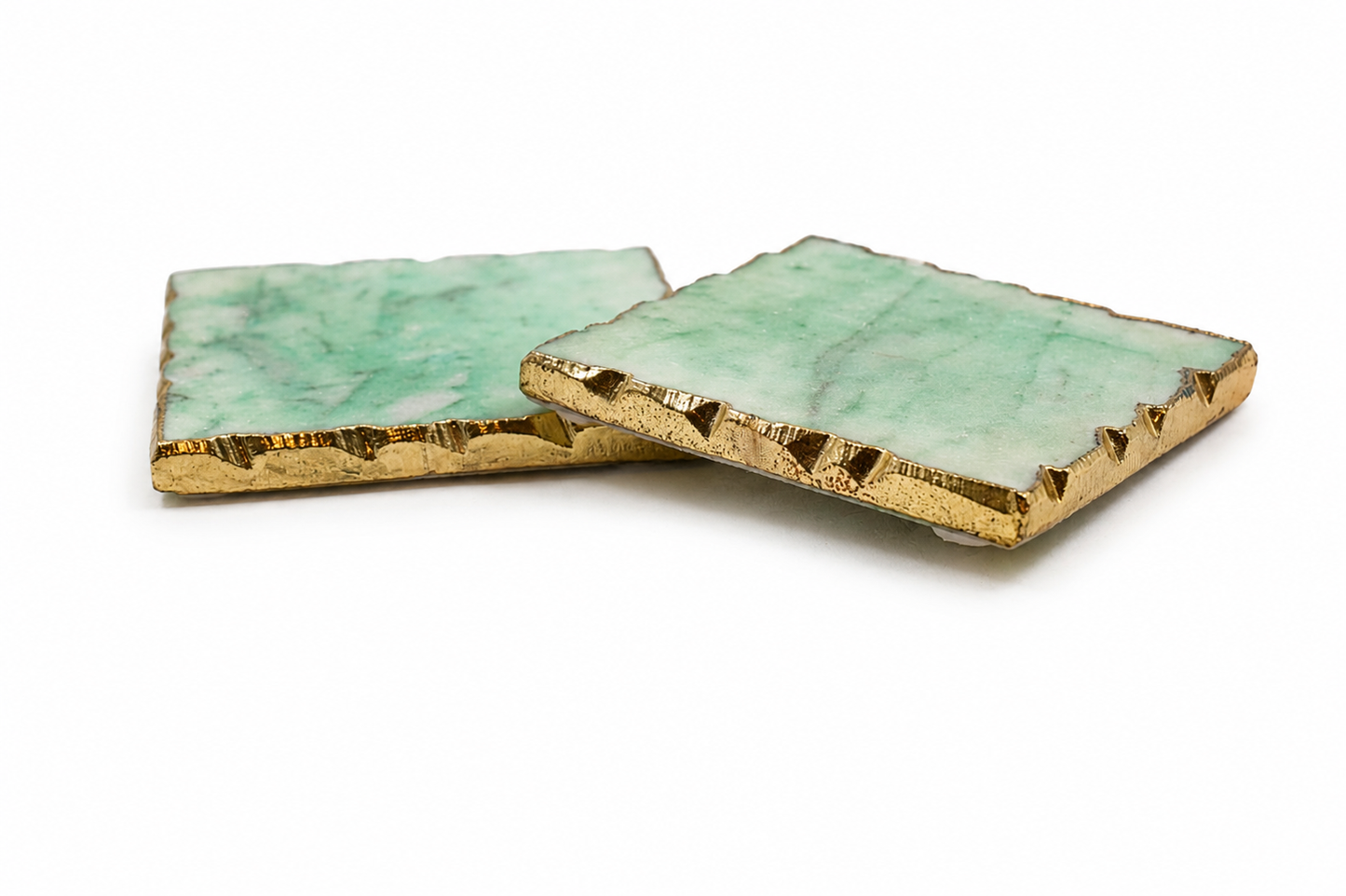 Marble Coaster with Gold Edge