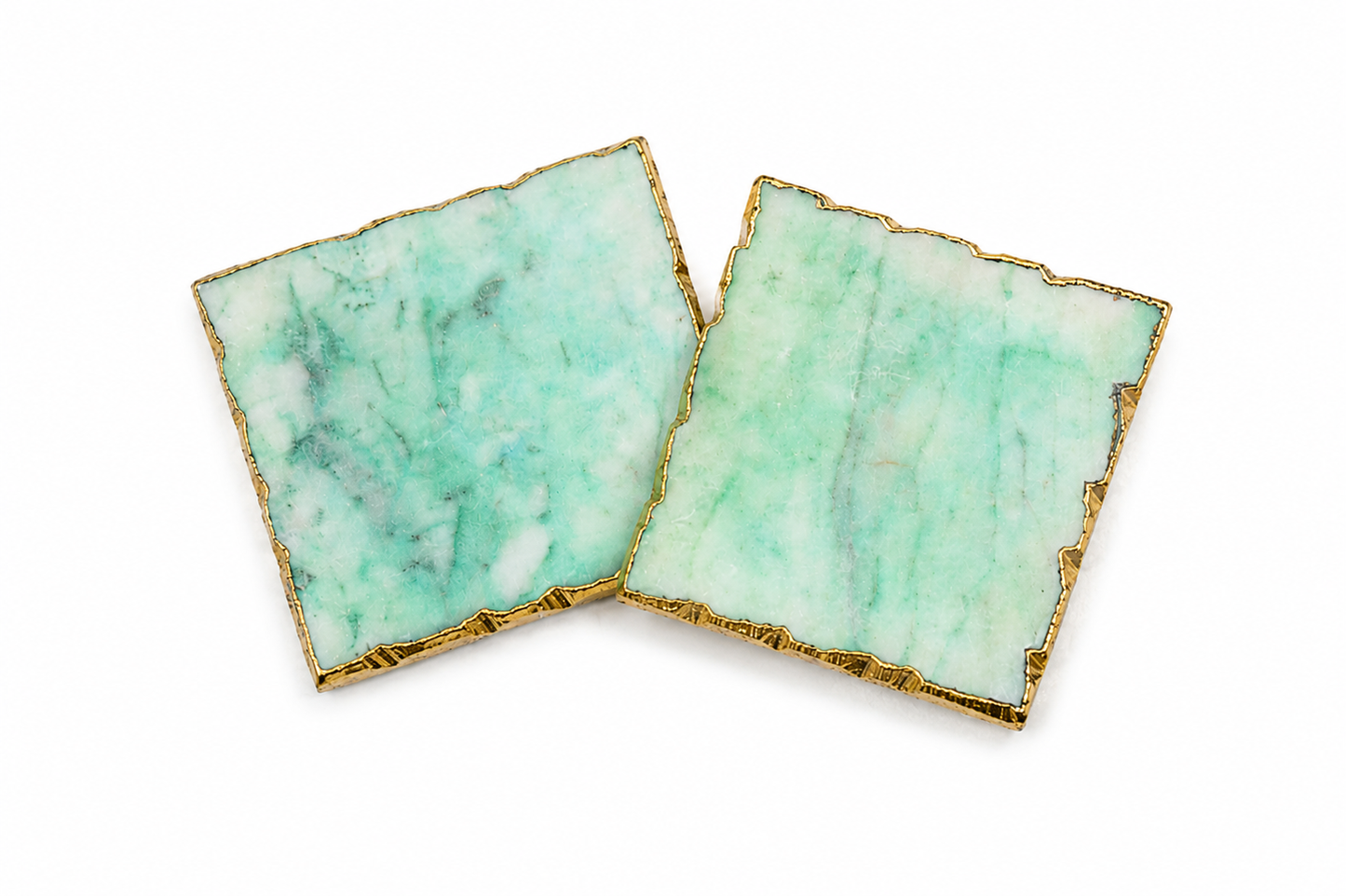 Marble Coaster with Gold Edge