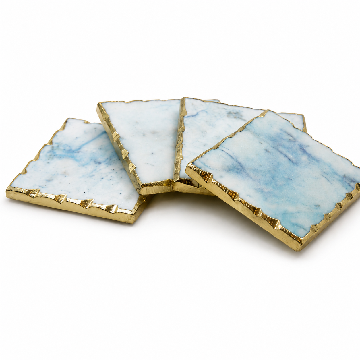 Marble Coaster with Gold Edge