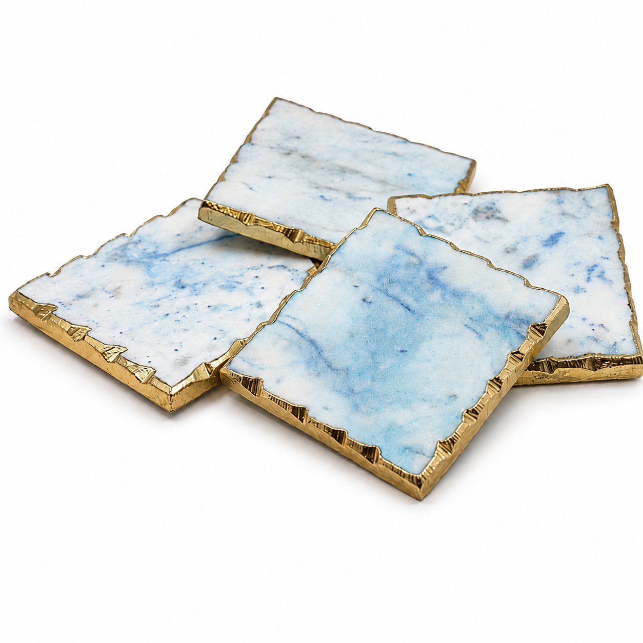 Marble Coaster with Gold Edge