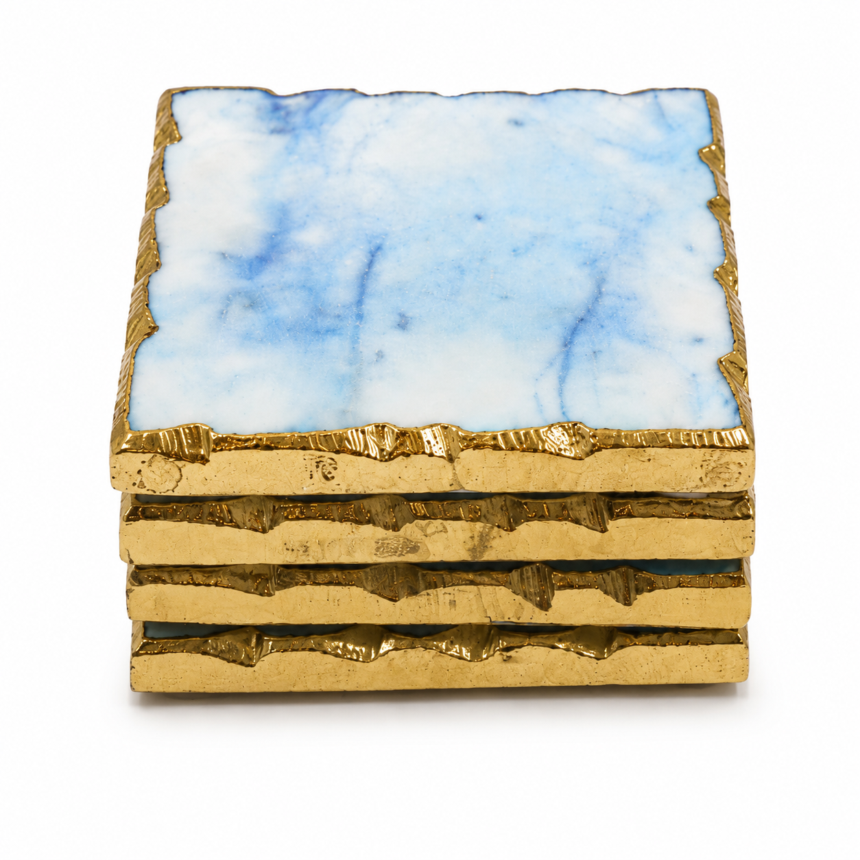 Marble Coaster with Gold Edge